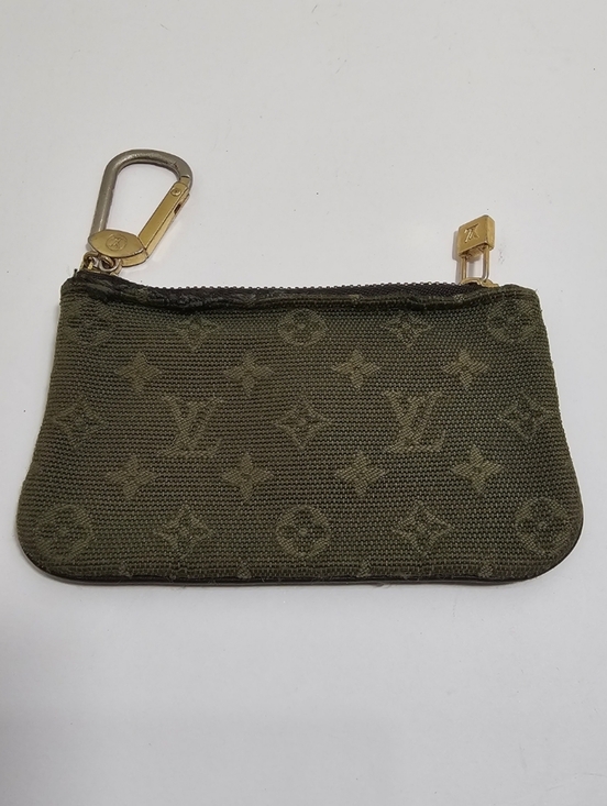 Louis Vuitton Accessories - Authentic Louis Vuitton Monogram Mini Lin Pochette Cles Key Pouch Khaki Olive
